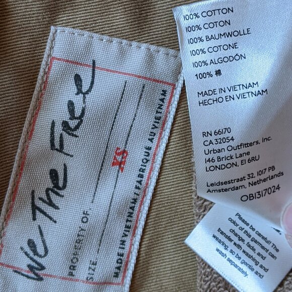 We the Free People Saturday Utility Jacket XS Brown Tan - Picture 6 of 9